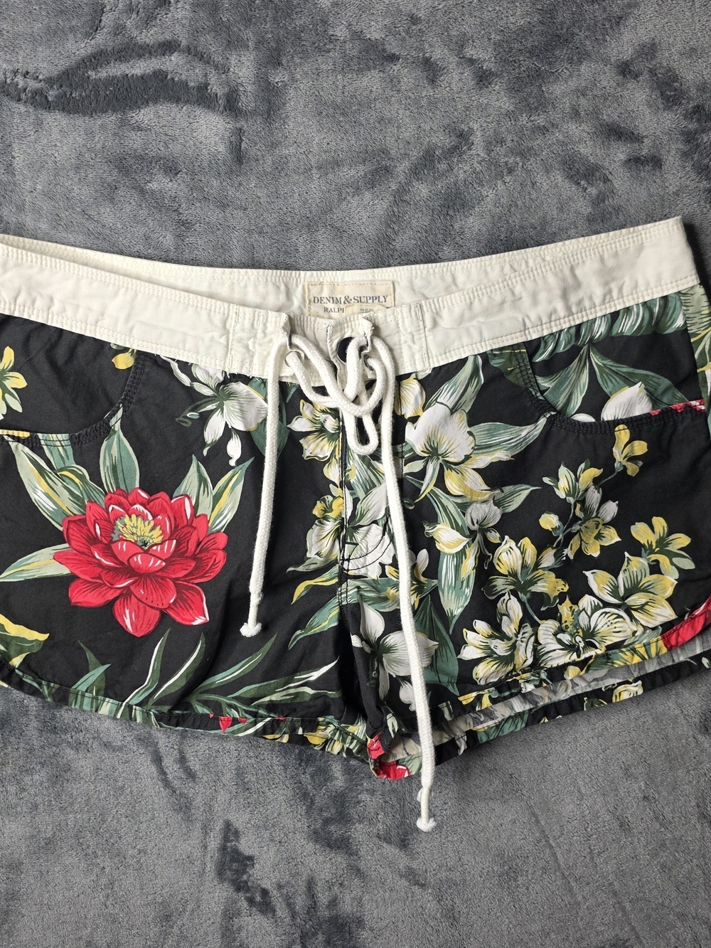 Ralph Lauren Denim & Supply Floral Drawstring Women’s Shorts Sz SP